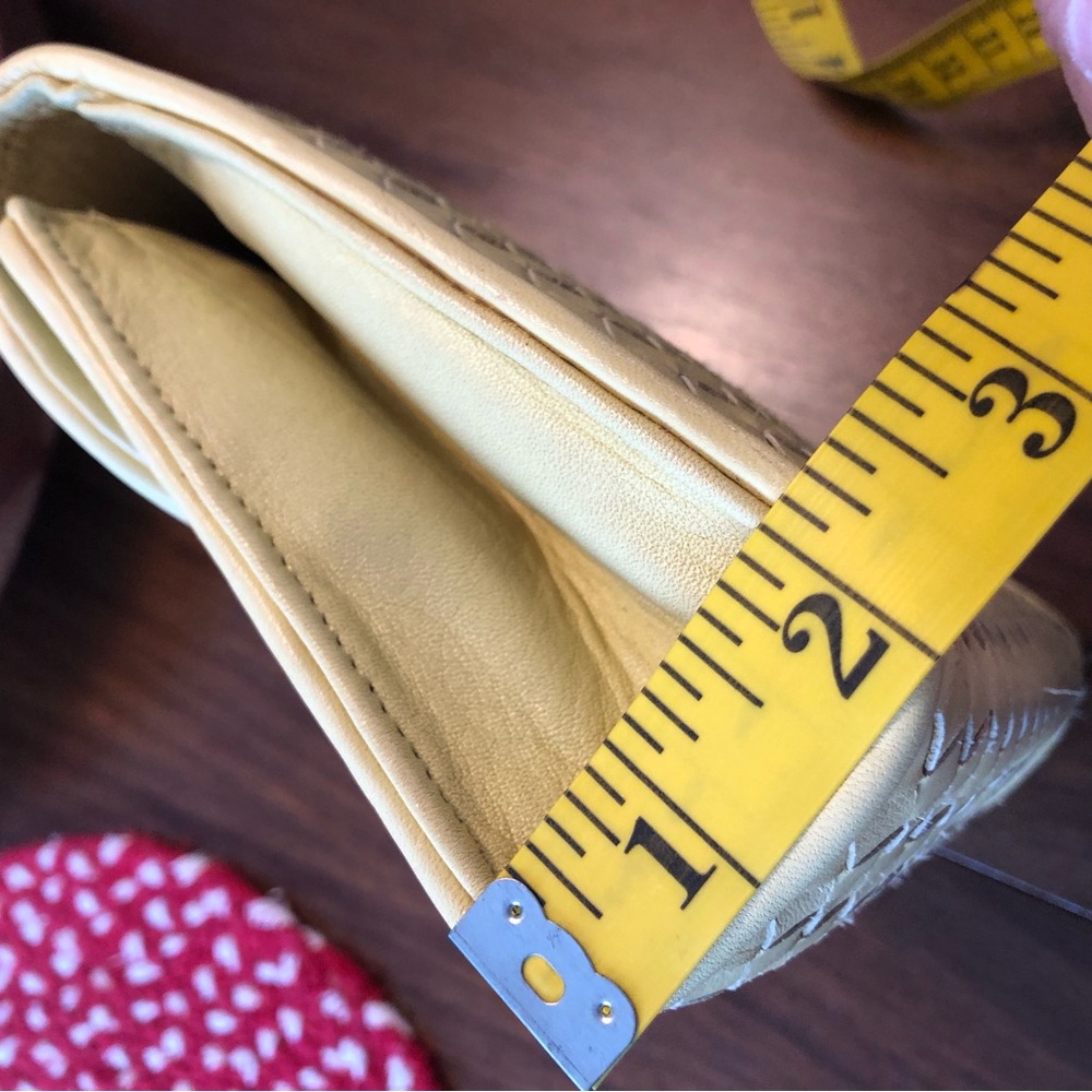VINTAGE Talbots Yellow Woven Crossbody Bag / Clutch Spring / Summer Cottagecore - Picture 13 of 14